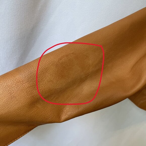 Marciano Guess 100% Lamb Lambskin Leather Jacket Los Angeles Moto Caramel Saddle - Picture 14 of 14